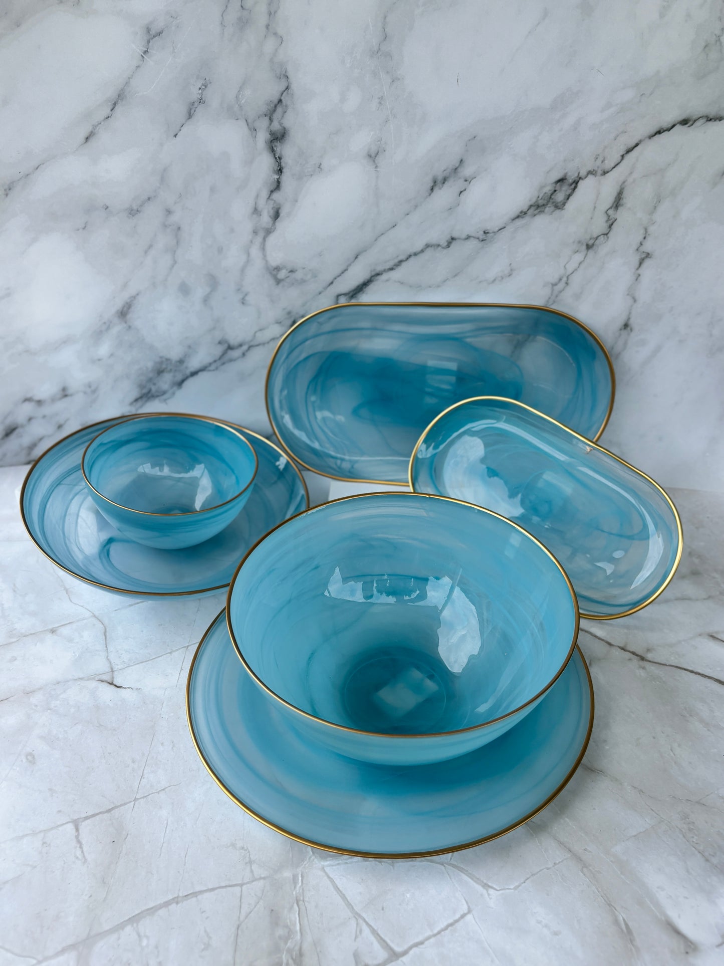 Ismay Blue Small Oblong Platter