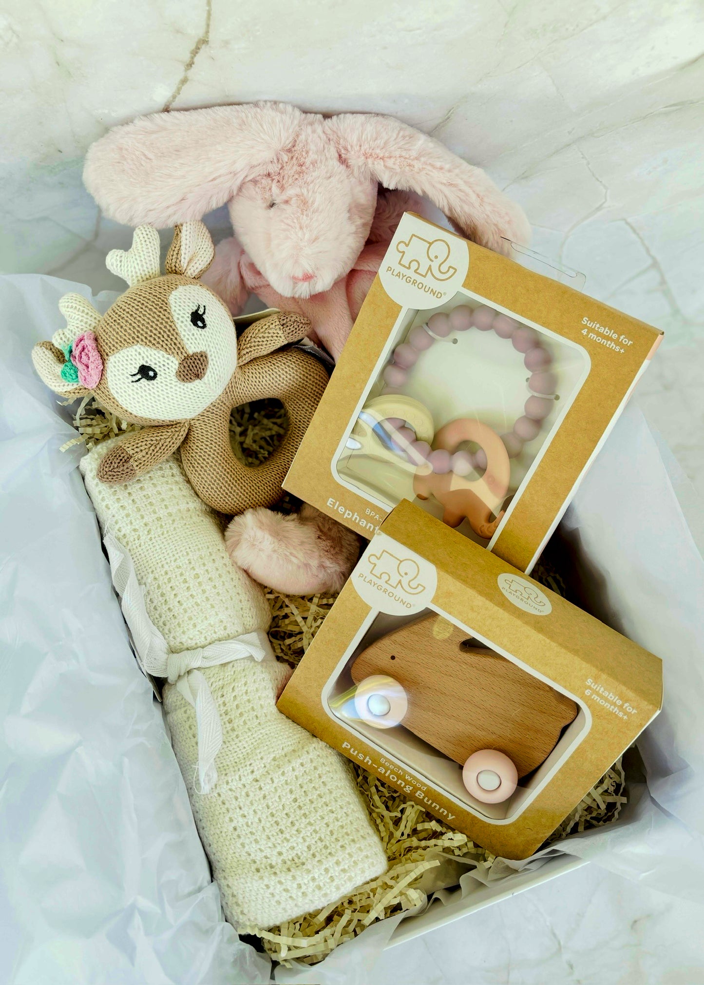 Baby Girl Gift Box - Plush Bunny