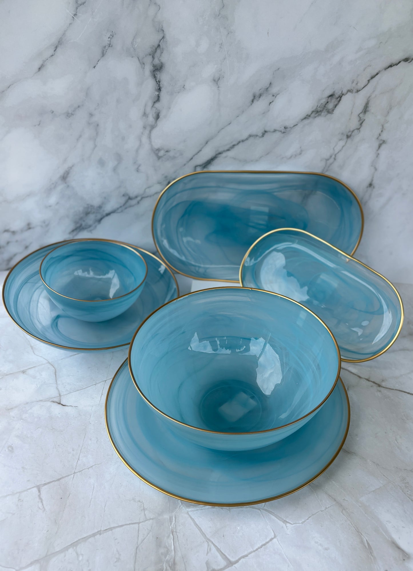 Ismay Blue Serving Bowl