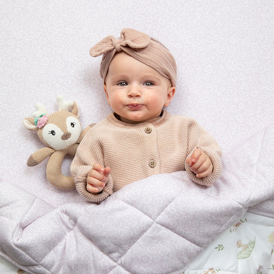 Ava The Fawn Knitted Rattle