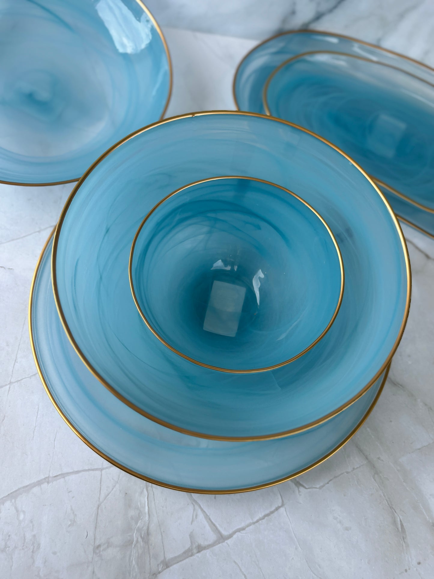 Ismay Blue Serving Bowl