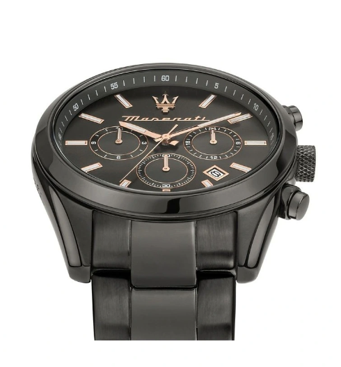 Maserati Attrazione 43mm Black Stainless Steel Watch