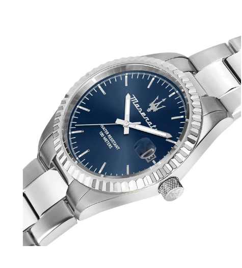 Maserati Competizione 43mm Silver Stainless Steel Watch
