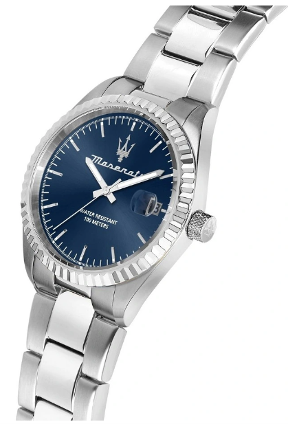 Maserati Competizione 43mm Silver Stainless Steel Watch