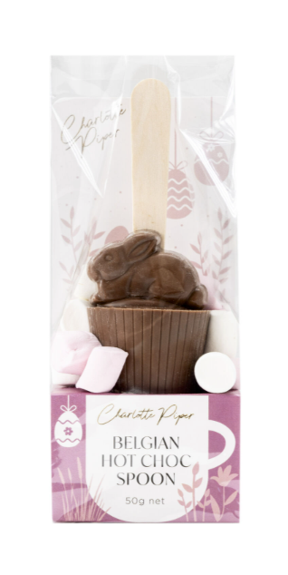 Hot Chocolate Bunny spoon - Milk Chocolate