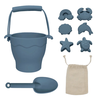 Silicone Bucket & Spade Set - Assorted Colours