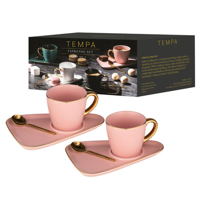 Asteria Pink 2pk Espresso Set