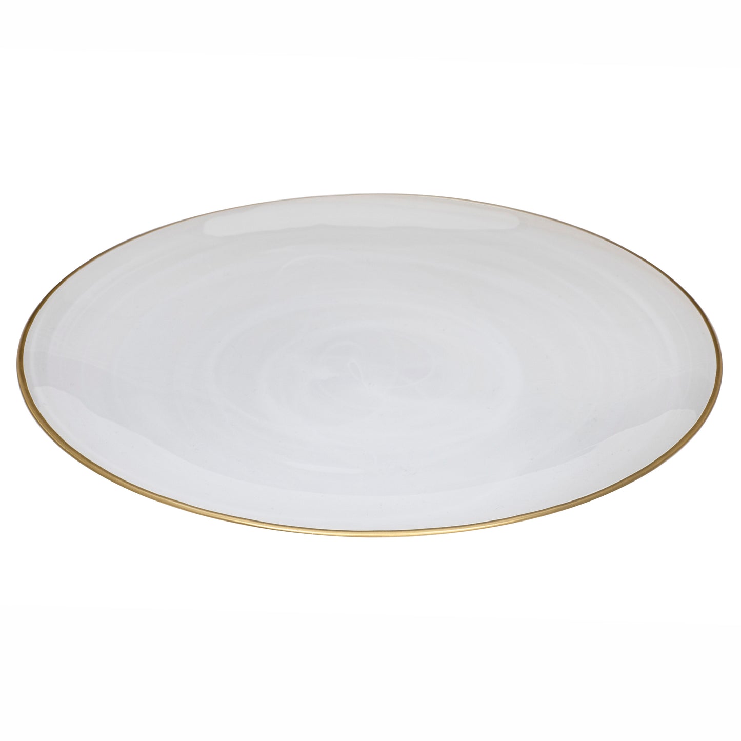 Ismay White Large Round Platter