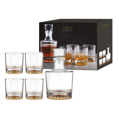 Enzo Gold 5pc Whisky Set