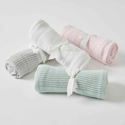 Cotton Cellular Blankets - Assorted Colours