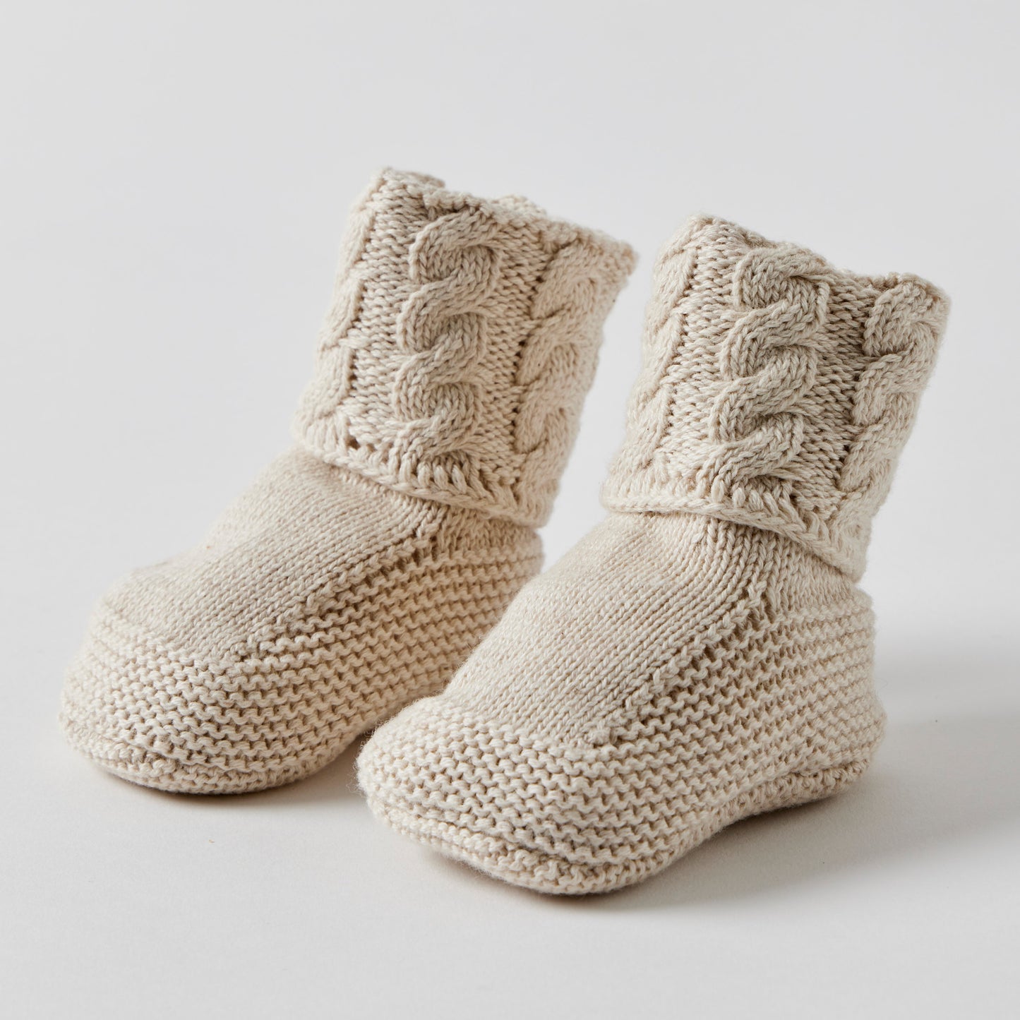 Cable Knit Booties - Assorted Colours