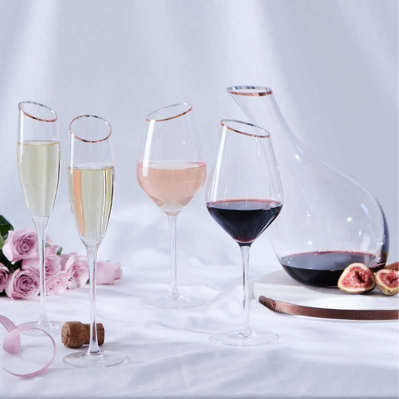 Elegance Stemmed Champagne Flute Set