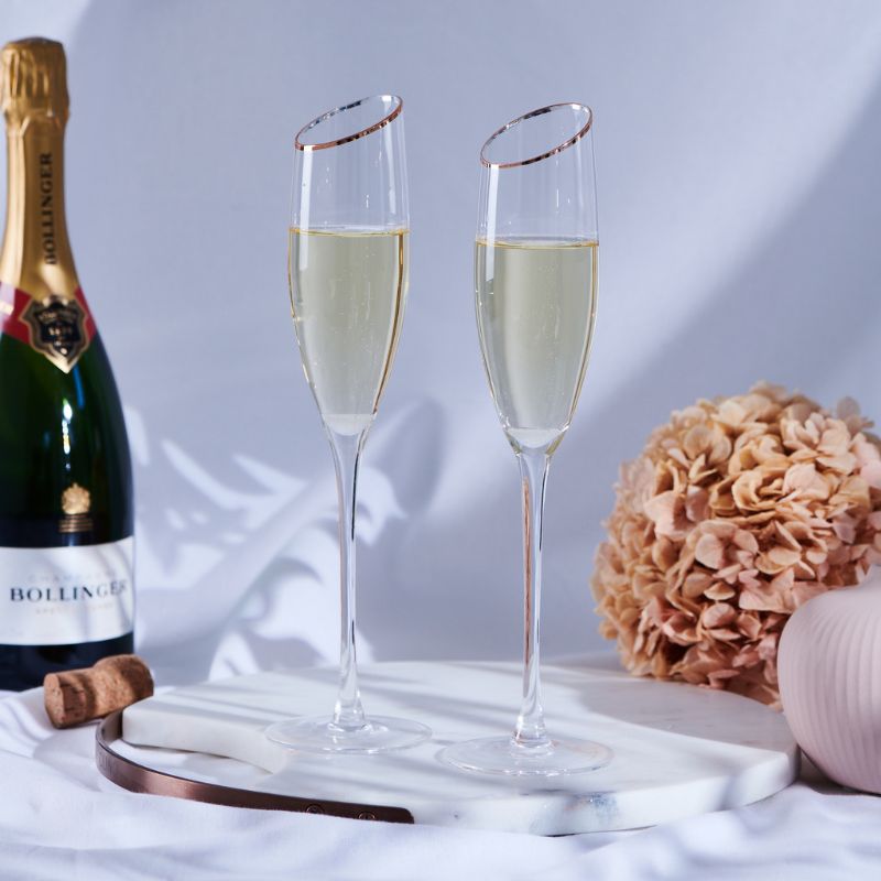 Elegance Stemmed Champagne Flute Set