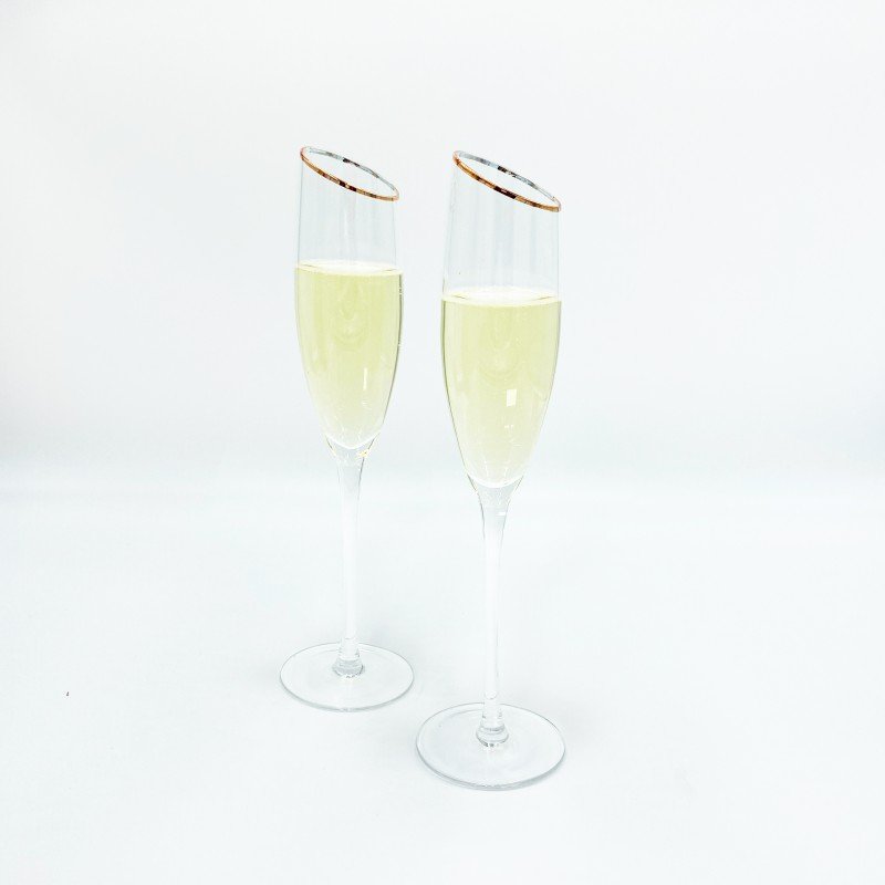 Elegance Stemmed Champagne Flute Set