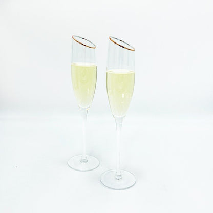 Elegance Stemmed Champagne Flute Set