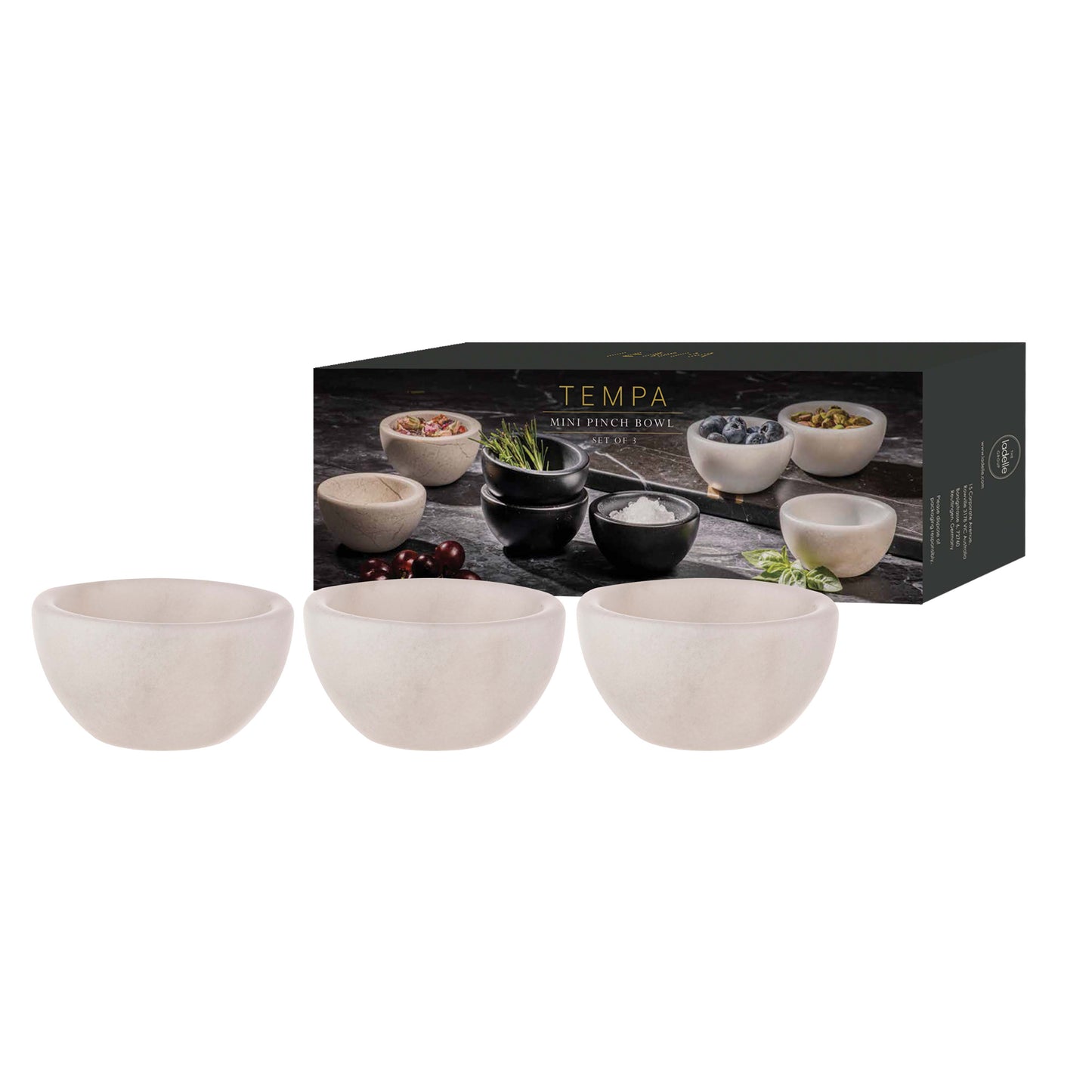 Emerson White Mini Pinch Bowl Set