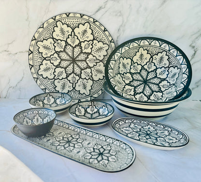 Aleah Oval Ceramic Dish - Black