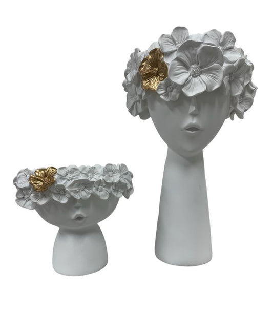 Protea Set - White & Gold