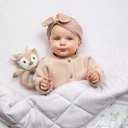 Ava The Fawn Knitted Rattle