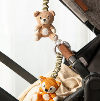 Stroller Toy - Bear & Fox 2pk