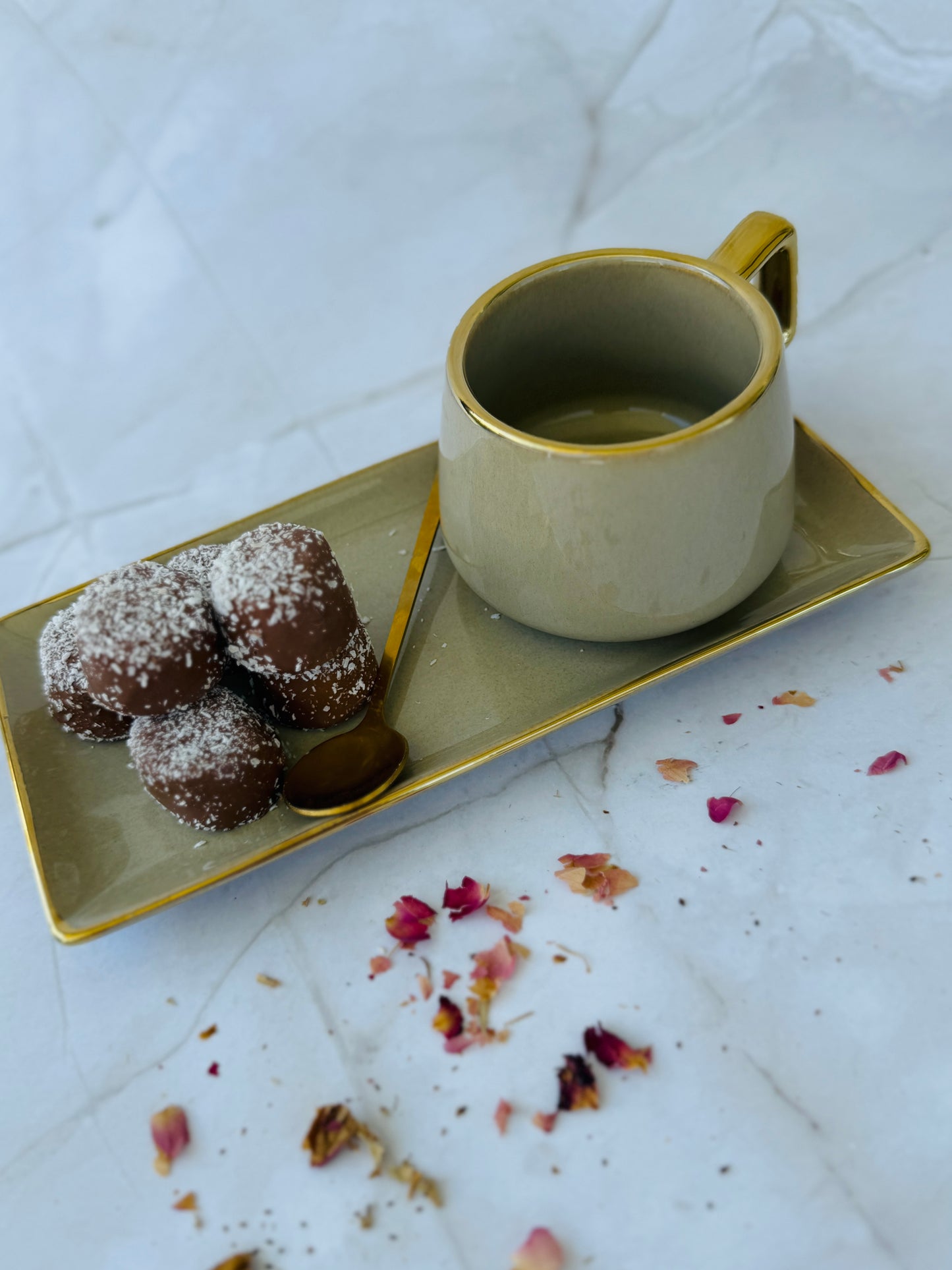 Rae Mocha Mug Plate & Spoon Set