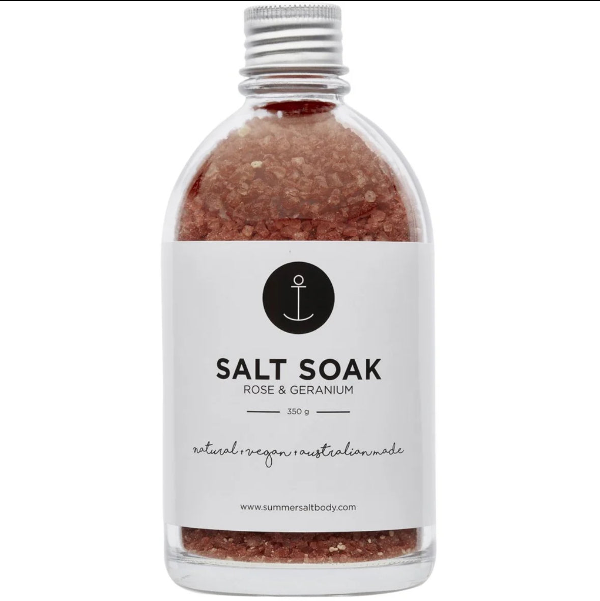 Summer Salt Body Salt Soak - Rose & Geranium 350g