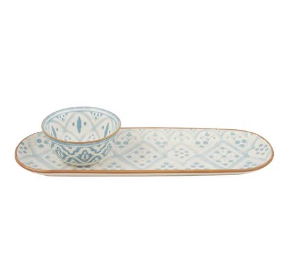 Aleah Ceramic Serving Set - Blue