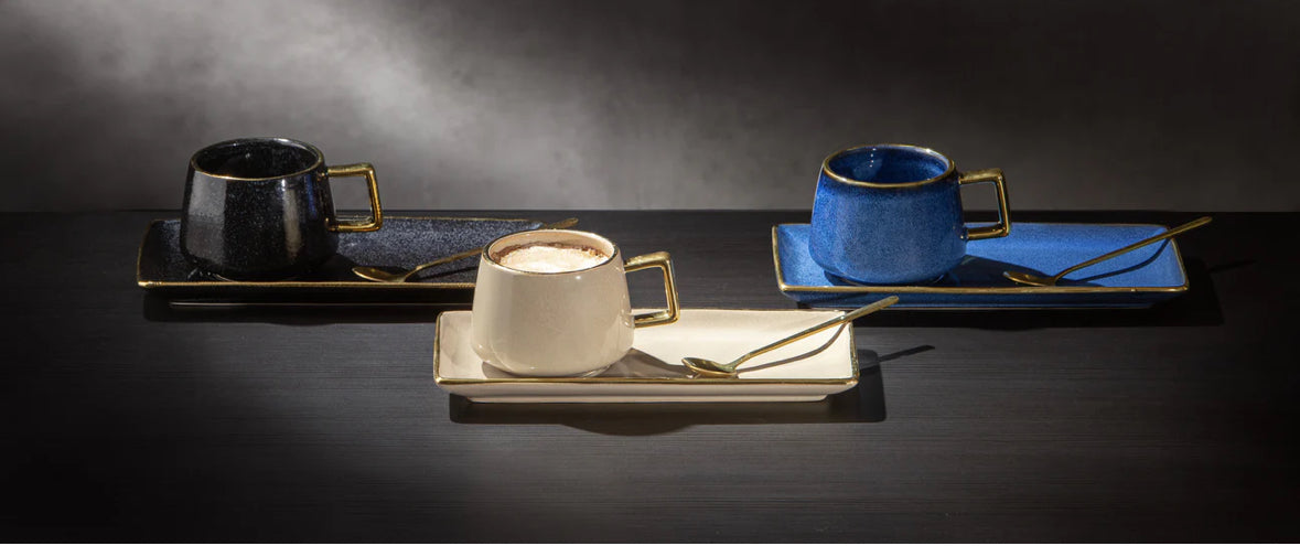 Rae Mocha Mug Plate & Spoon Set