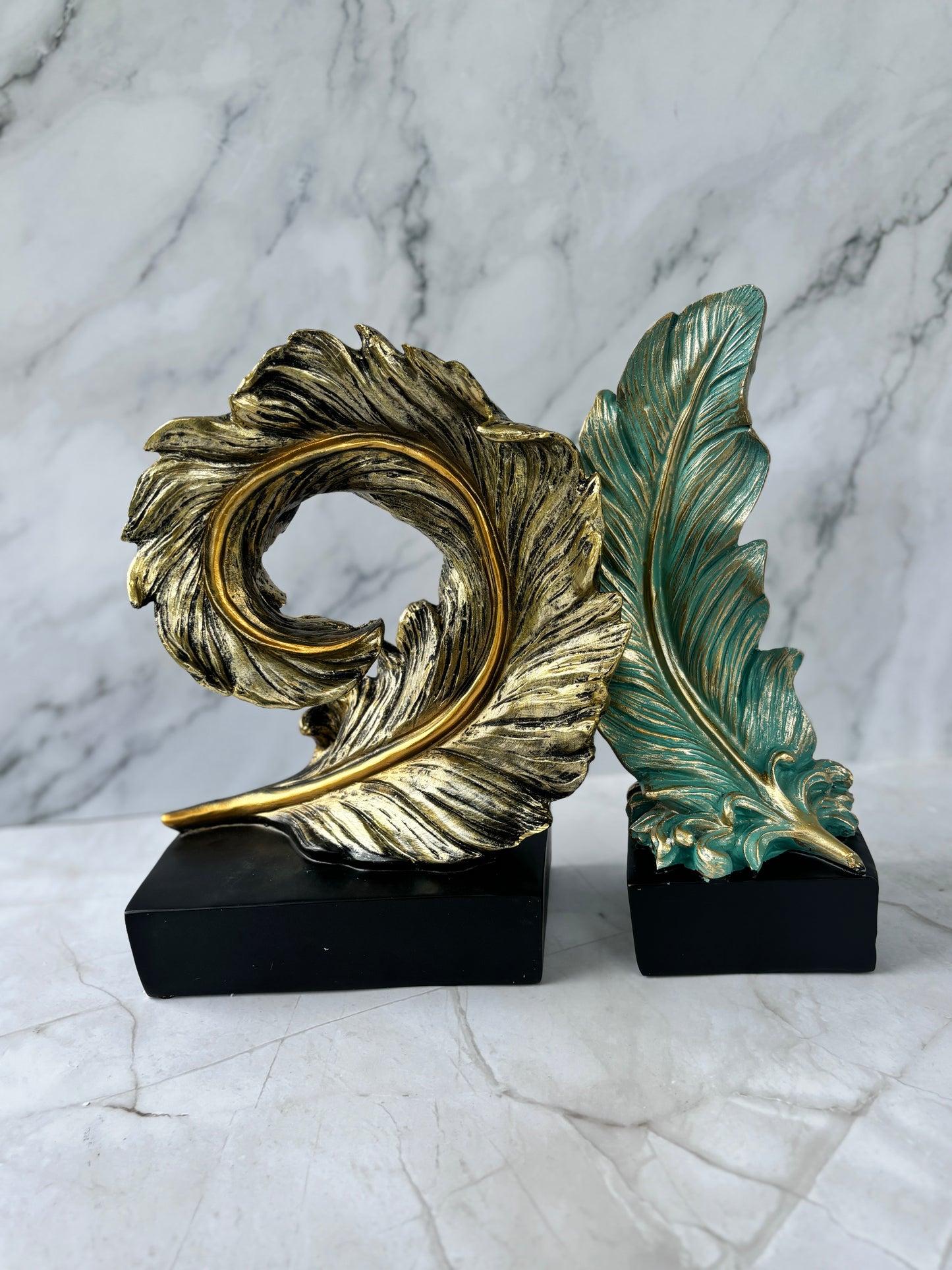 Curled Feather - Gold