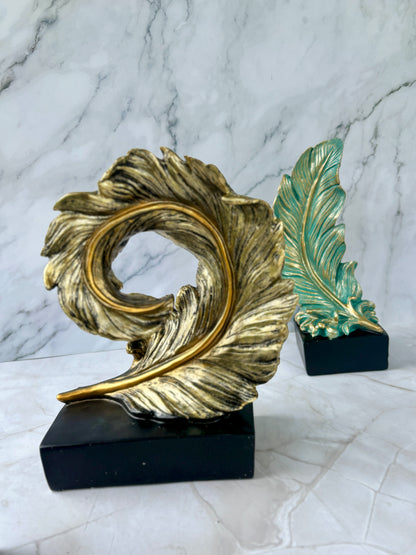 Curled Feather - Gold