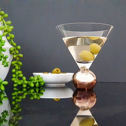 Stemless Martini Glass Set