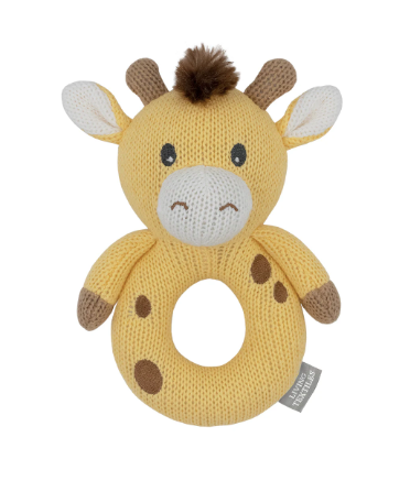 Noah The Giraffe Knitted Rattle