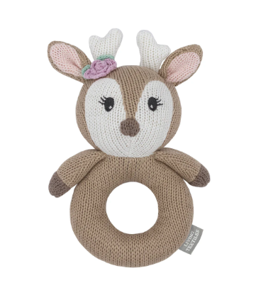 Ava The Fawn Knitted Rattle