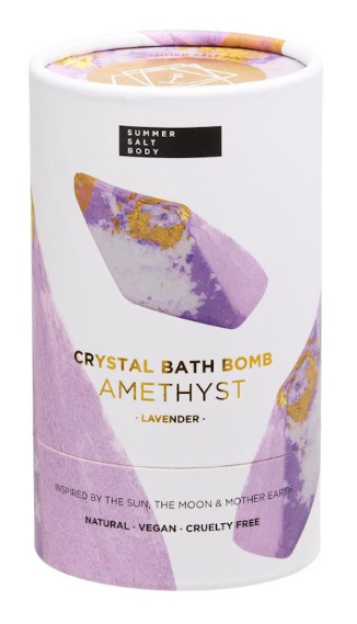 Summer Salt Crystal Bath Bomb - Amethyst Lavender