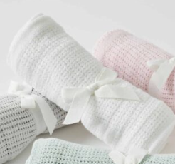 Cotton Cellular Blankets - Assorted Colours