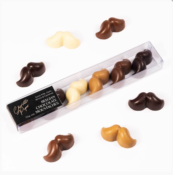 Belgian Chocolate Moustaches