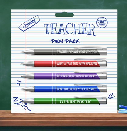 Pens - Cheeky Teacher Pen Pack