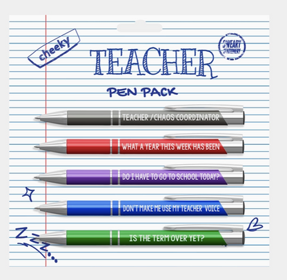Pens - Cheeky Teacher Pen Pack