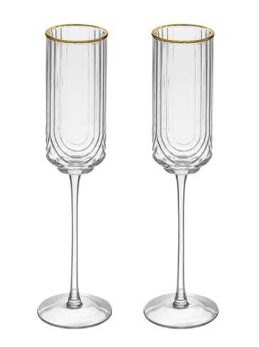 Florence Clear 2pk Champagne Glass