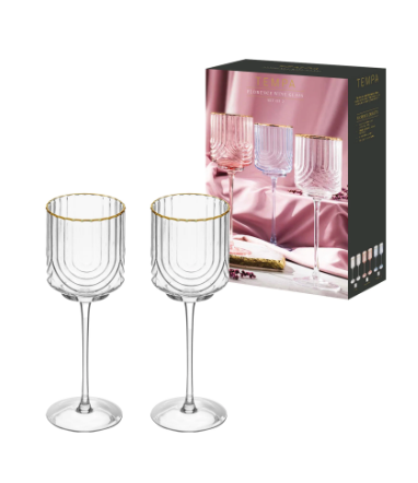 Florence Clear 2pk Wine Glass
