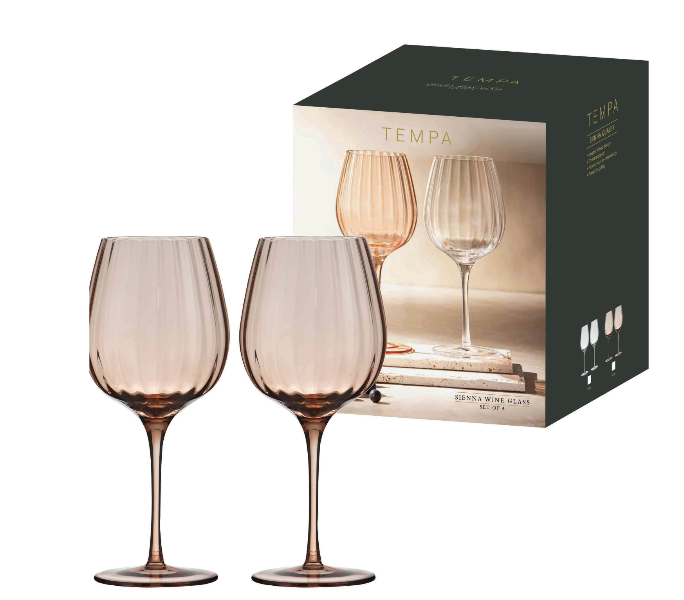 Sienna Blush 4pk Wine Glass