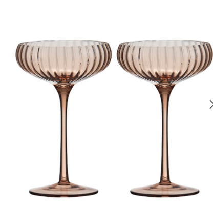 Sienna Blush 4pk Cocktail Glass