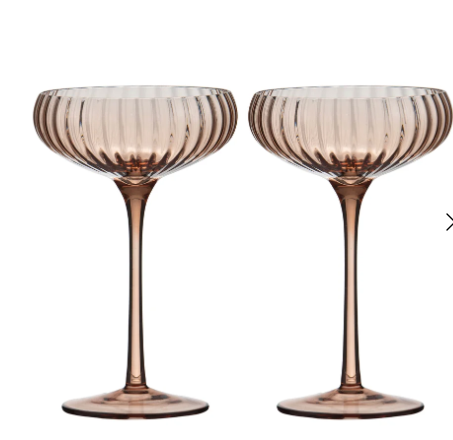 Sienna Blush 4pk Cocktail Glass