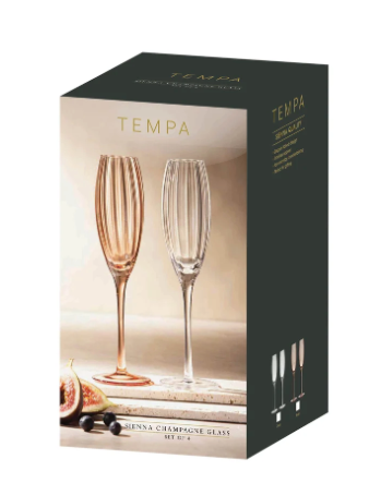Sienna Blush 4pk Champagne Glass