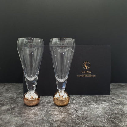 Stemless Champagne Glass Set