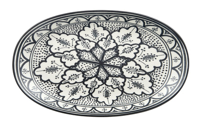 Aleah Oval Ceramic Dish - Black