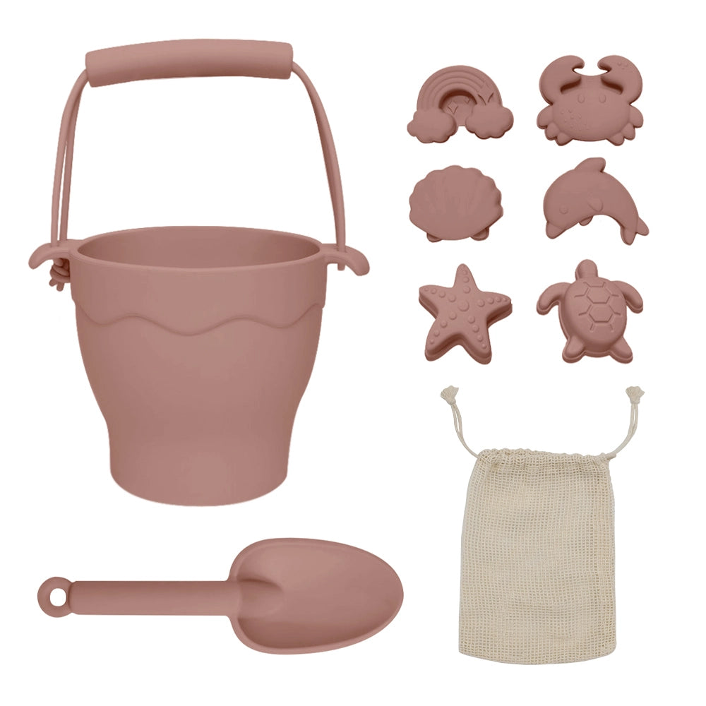 Silicone Bucket & Spade Set - Assorted Colours